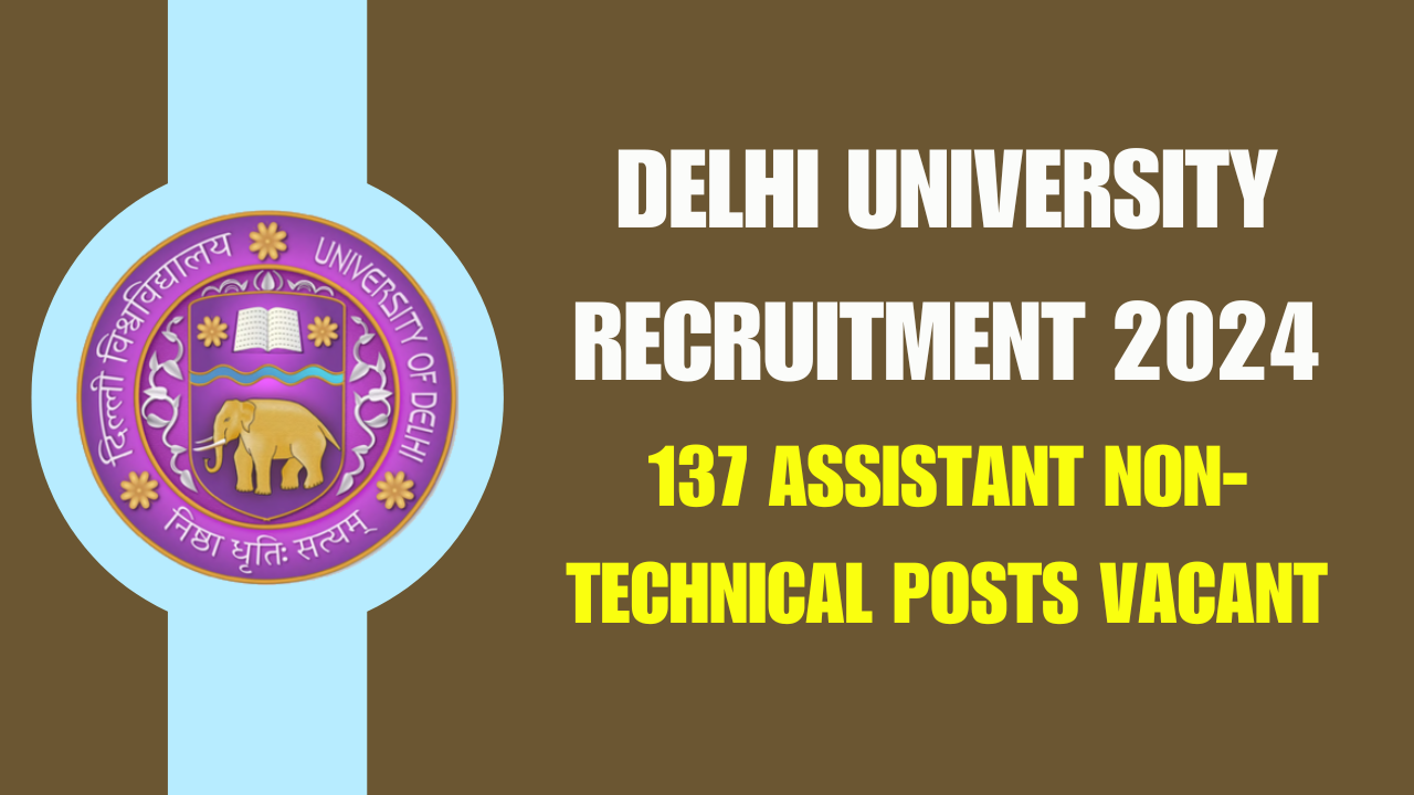 Delhi University Recruitment 2024