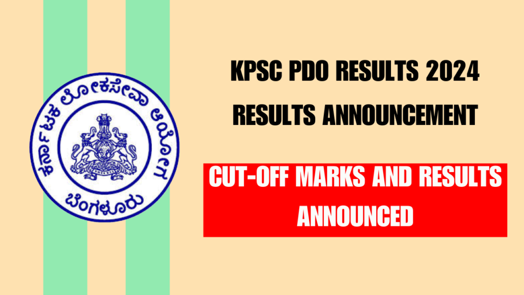 KPSC PDO Results 2024