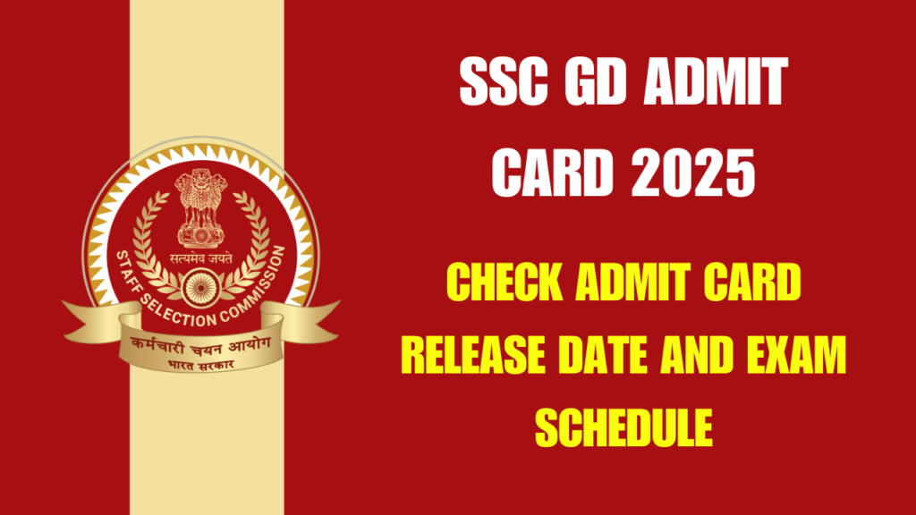 SSC GD Admit Card 2025